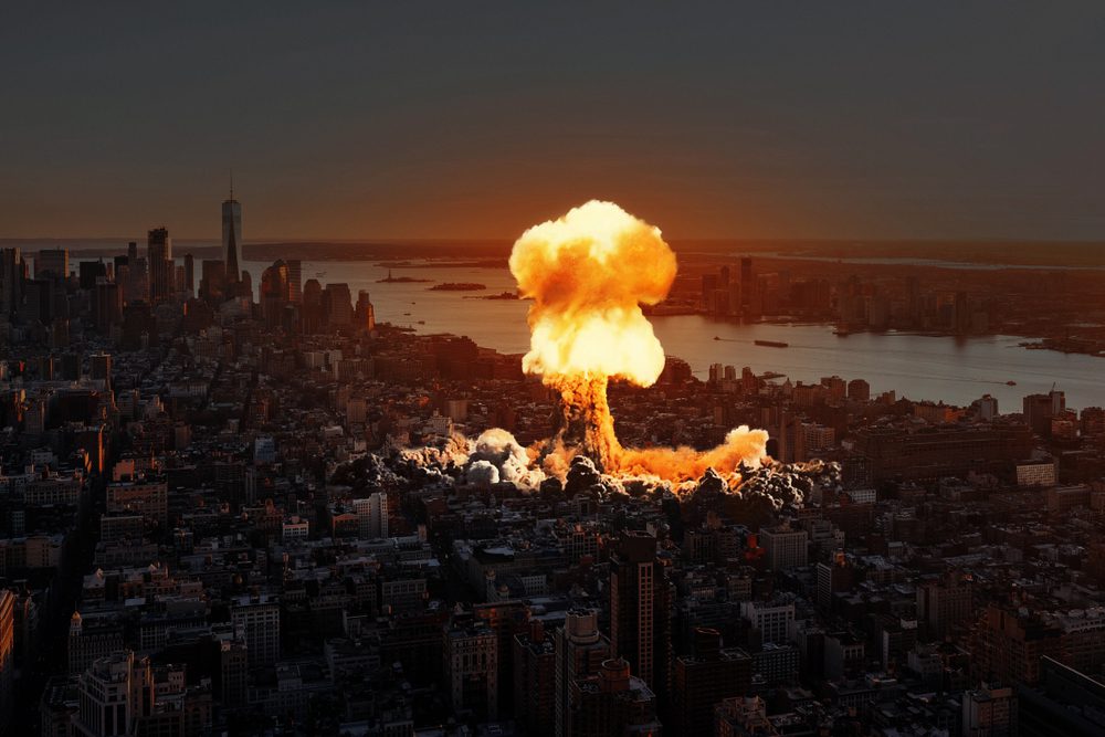 nuclear bomb hits