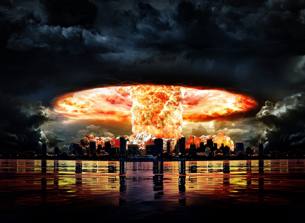 nuclear bomb hits
